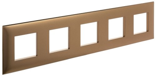 Рамка универсальная DKC Avanti 5-м. золотистый жемчуг картинка